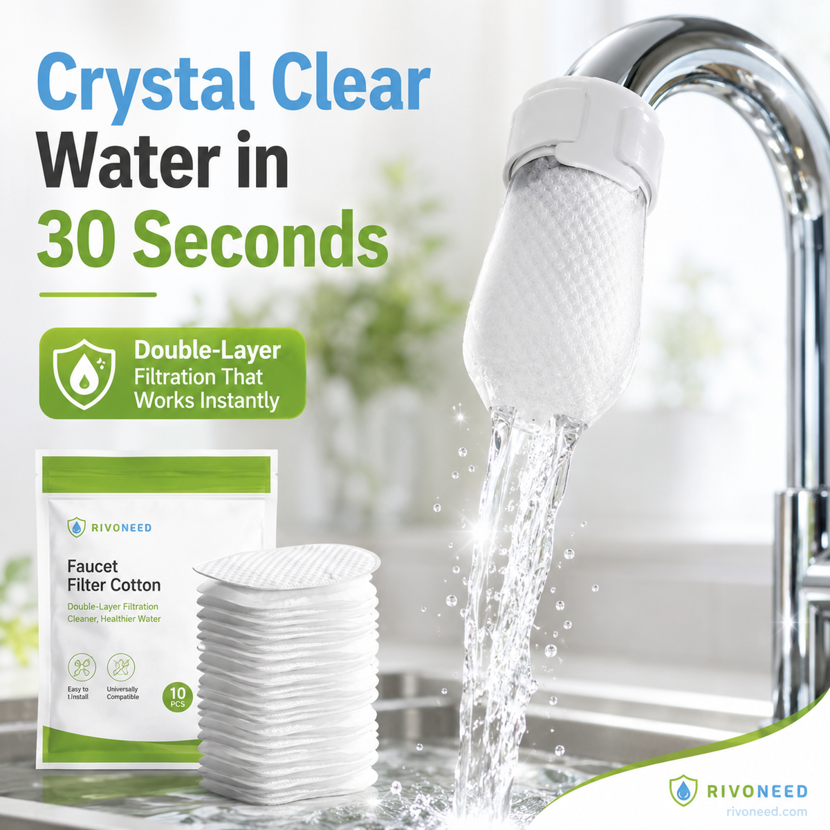 Anti-Splash Kitchen Faucet Filter