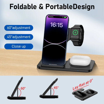LuméCharge 3-in-1 draadloos oplaadstation