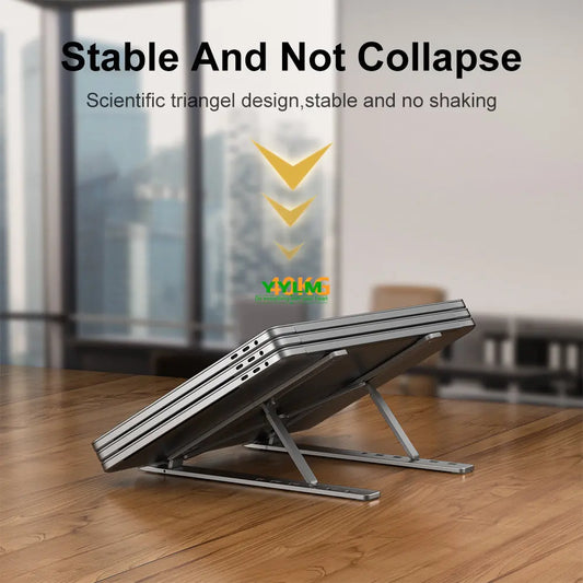 LuméDesk aluminium laptopstandaard verstelbaar zilver