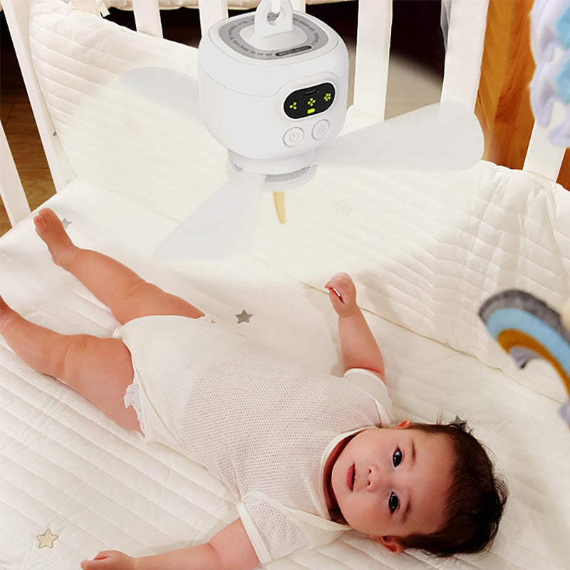 LuméBreeze — Oplaadbare Plafondventilator met LED-verlichting