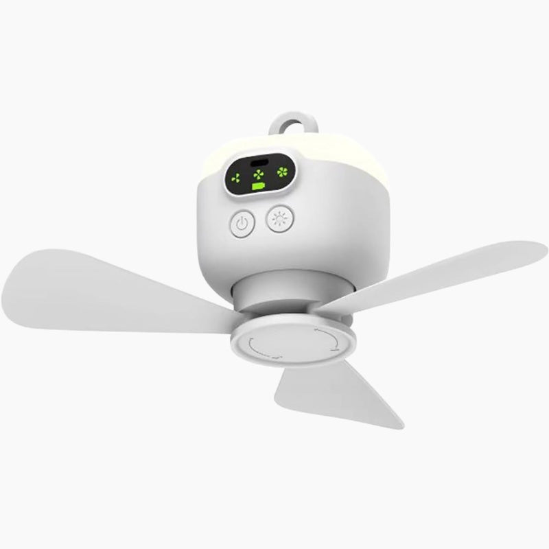 LuméBreeze — Oplaadbare Plafondventilator met LED-verlichting